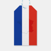 Étiquettes-cadeau drapeau français (Dos)