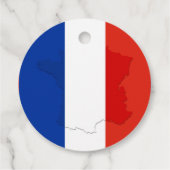 Étiquettes Cadeau drapeau français (Dos)