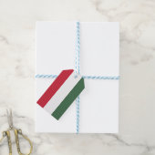 Étiquettes-cadeau Drapeau hongrois (With Twine)