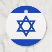 Étiquettes Cadeau Drapeau Israël (Dos)