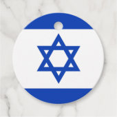 Étiquettes Cadeau Drapeau Israël (Devant)