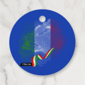 Étiquettes Cadeau Drapeau italien (Dos)