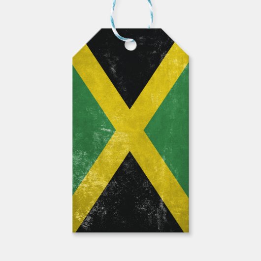 Étiquettes-cadeau Drapeau jamaïcain (Devant)