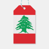 Étiquettes-cadeau Drapeau libanais (Dos)
