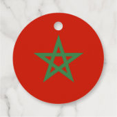 Étiquettes Cadeau drapeau marocain (Dos)