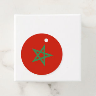 Étiquettes Cadeau drapeau marocain