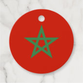 Étiquettes Cadeau drapeau marocain (Devant)