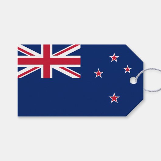 Étiquettes-cadeau Drapeau néo-zélandais (Devant (Horizontal))