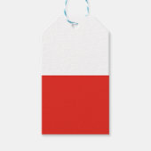 Étiquettes-cadeau Drapeau polonais (Devant)