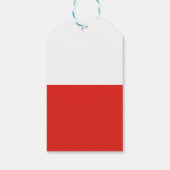 Étiquettes-cadeau Drapeau polonais (Dos)