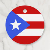 Étiquettes Cadeau Drapeau Porto Rico (Dos)