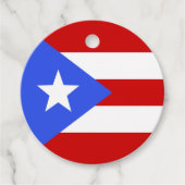 Étiquettes Cadeau Drapeau Porto Rico (Devant)