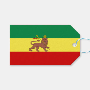 Étiquettes-cadeau Drapeau Rastafarien (Rastafarianisme) (Rasta) étiq