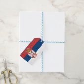 Étiquettes-cadeau Drapeau serbe (With Twine)
