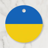 Étiquettes Cadeau Drapeau ukrainien (Dos)