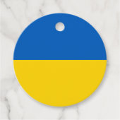 Étiquettes Cadeau Drapeau ukrainien (Devant)