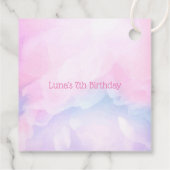 Étiquettes Cadeau Dreamcatcher rose violet turquoise anniversaire de (Dos)