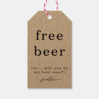 Drôle Bière Gratuite Serez-Vous Mon Meilleur Tag H