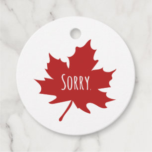 Étiquettes Cadeau Drôle Canadien