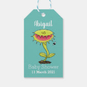 Étiquettes-cadeau Drôle carnivore Vénus piège à mouches plante dessi (Dos)