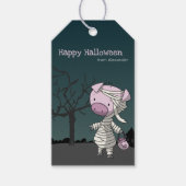 Étiquettes-cadeau Drôle Halloween Cochon maman Enfants (Devant)