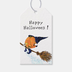 Étiquettes-cadeau Drôle Halloween Tags Cadeaux Sorcière Citrouille