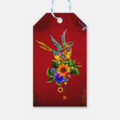 Étiquettes-cadeau Drôle oiseau crânien (Dos)