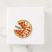 Étiquettes Cadeau Drôle pizza pepperoni mignonne (En situation)