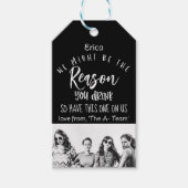 Étiquettes-cadeau Drôle "Raison de boire" Vin cadeau (Devant)