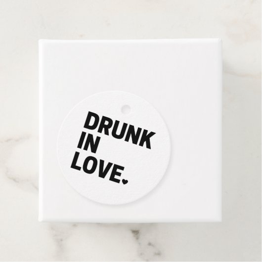 Étiquettes Cadeau Drunk in Love (En situation)