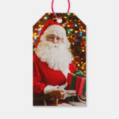 Étiquettes-cadeau Du Père Noël Rouge Noël (Devant)