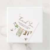 Étiquettes Cadeau Duck Hunting Baby Shower Square (En situation)