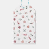 Étiquettes-cadeau Dusty Pink Floral Bridal Shower (Dos)
