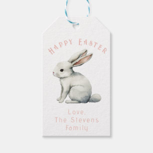 Étiquettes-cadeau Easter Aquarelle Rabbit Favoriser balise personnal