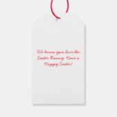 Étiquettes-cadeau Easter Bunny with Eggs (Dos)