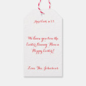 Étiquettes-cadeau Easter Eggs Photo (Dos)