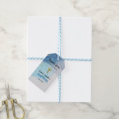 Étiquettes-cadeau Eaux vivantes Baptême chrétien orthodoxe (Avec de laficelle)