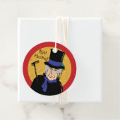 Étiquettes Cadeau Ebenezer Scrooge Bah ! Humbug ! (En situation)