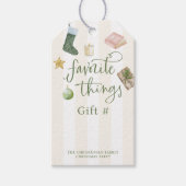 Étiquettes-cadeau Échange de cadeaux pour les objets favoris (Devant)