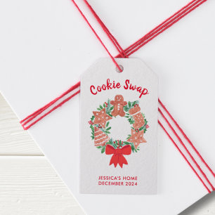 Étiquettes-cadeau Échange de cookies de Noël
