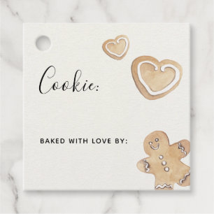 Étiquettes Cadeau Échange de cookies de vacances