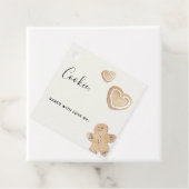 Étiquettes Cadeau Échange de cookies de vacances (En situation)