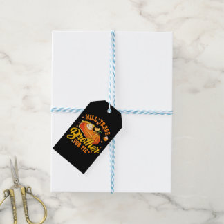 Étiquettes-cadeau Échangerai frère contre tarte Humour de Thanksgivi