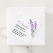 Étiquettes Cadeau Échantillon d'huile essentielle de lavande (En situation)