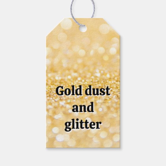 Étiquettes-cadeau Éclats d'or (Devant)