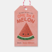 Étiquettes-cadeau École de pastèque rose Cute Valentine (Devant)