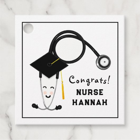 Étiquettes Cadeau École de sciences infirmières (Devant)