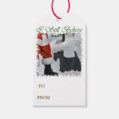 Étiquettes-cadeau Ecosse Terrier Croire Noël (Devant)