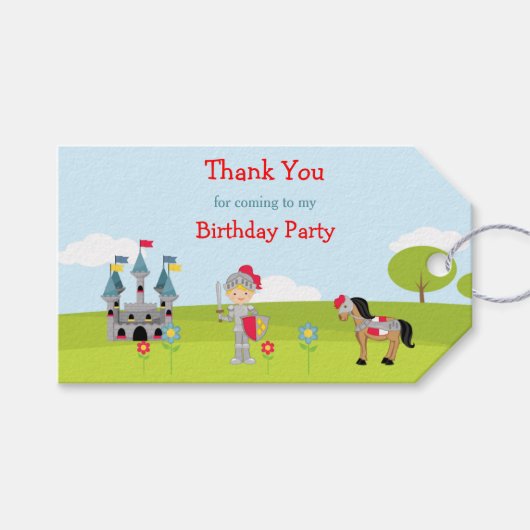 Étiquettes-cadeau Écouter Votre Blonde Blonde Knight Drapeau (Devant (Horizontal))