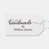 Étiquettes-cadeau Écriture simple et élégante faite à la main pour l (Devant (Horizontal))